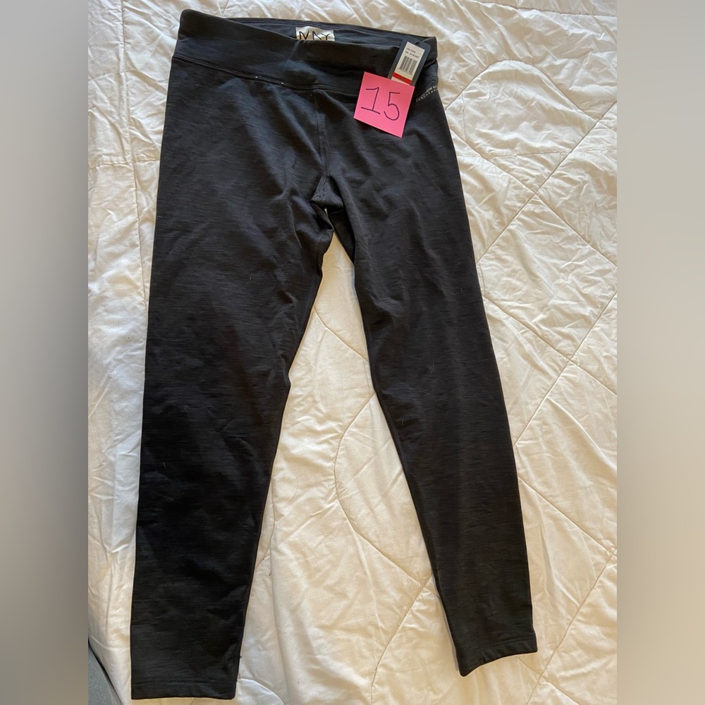 Marc NY Performance Fleece Lined Leggings Size M New W/ Tags